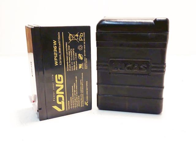 Lucas Battery Box Replacement + Sealed Lead-Acid Battery 12V 9Ah. 36W