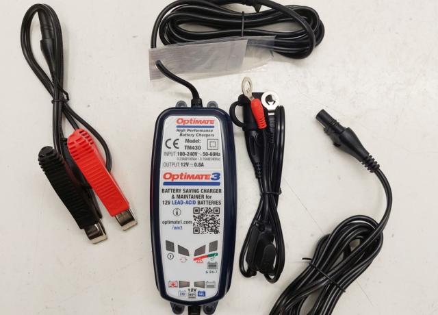 OptiMate3 Battery Saving Charger & Maintainer f. 12V Lead-Acid