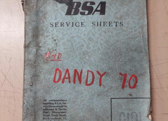 BSA C Group Models and Dandy Service Sheets Book used