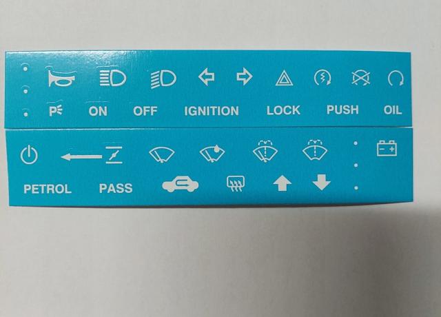 Switch Control Symbols 9109 (motorcycle and car)