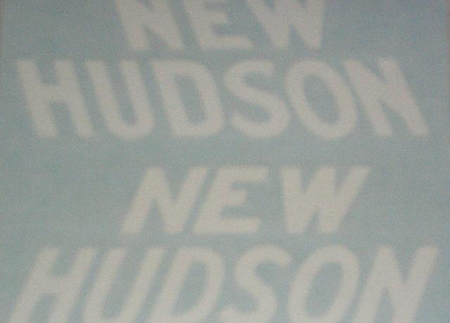 New Hudson tank Sticker Blocks in white 1931/32 /Pair