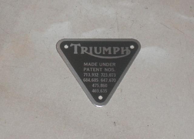 Triumph Patent Plate  silver