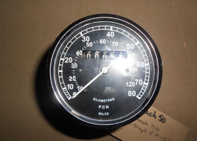 Speedometer PCN  5-80 mph / 10-120 km/h