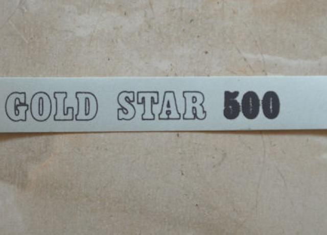 BSA Transfer "GOLD STAR 500" for side cover 1971