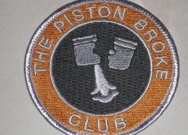 The Piston Broke Club Sew on Badge 