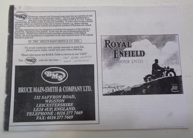 Royal Enfield Sales Catalogue 1935