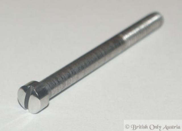 Whitworth Fillister Head Slotted Screw 1/4" x 2 3/4"  UH. SS