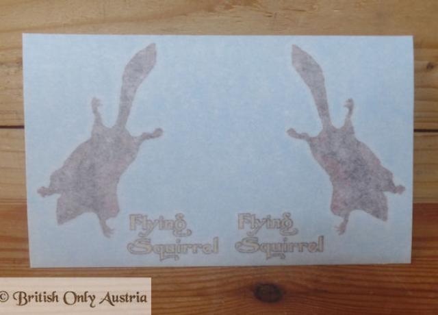 Scott Flying Squirrel Sticker 1926/28 /Pair