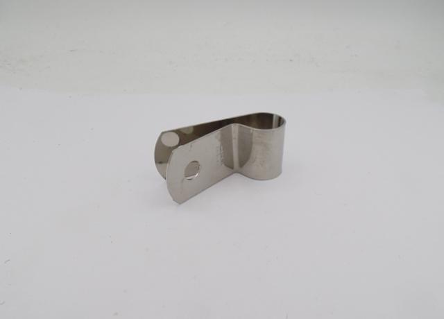 Velocette Oil Feed Pipe Clip Rear Stainless