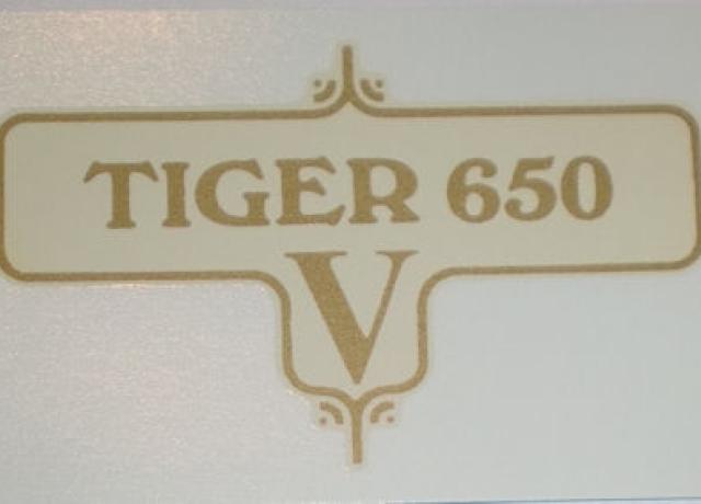 Triumph "Tiger 650 V" Panel Transfer 1970s