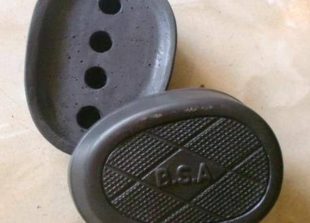 BSA Oval Kneegrip rubbers adjustable type /Pair