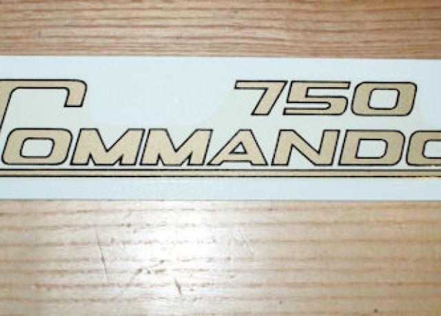 Norton Commando 750 Panel Transfer gold/black
