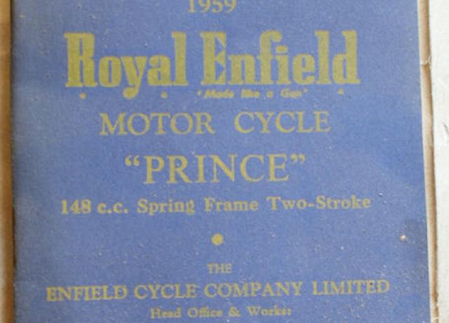 Royal Enfield "Prince" Spare Parts List 1959