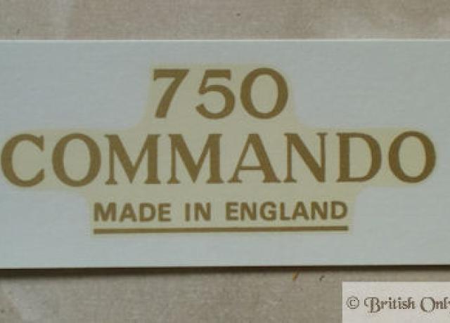 Norton 750 Commando Transfer 1960's gold