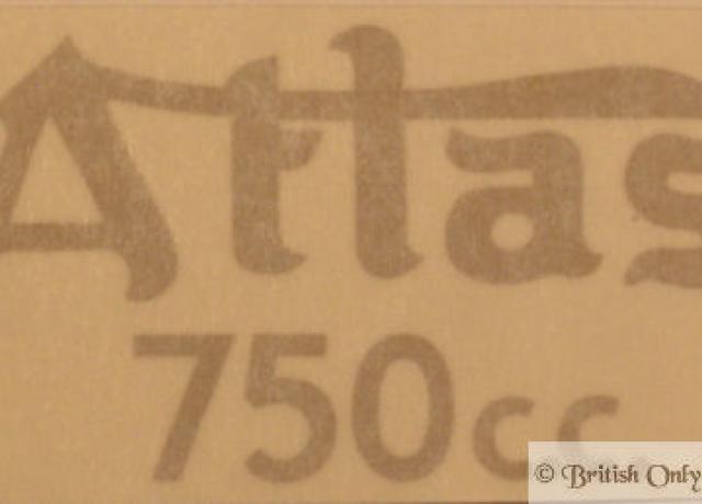 Norton Atlas 750c.c. Tank Top Sticker 1962-67
