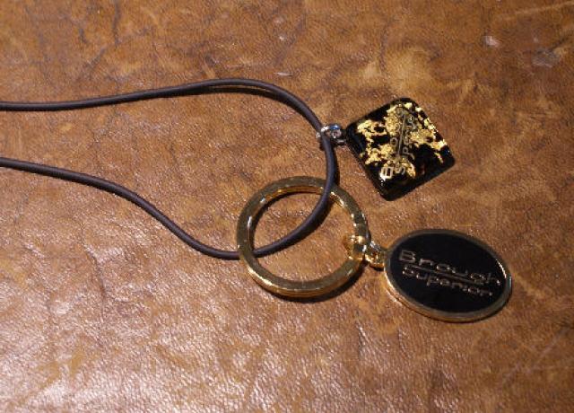 Brough Superior Necklace Black and Gold 