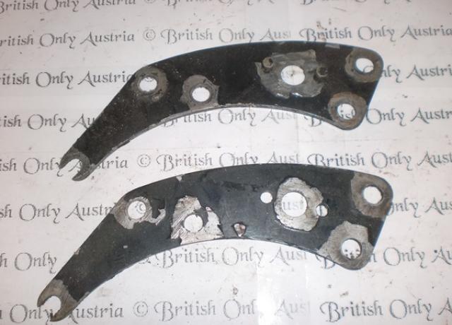 Triumph front engine plates. Holder / Pair used