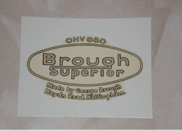 Brough Superior OHV 680 Transfer 1930/36