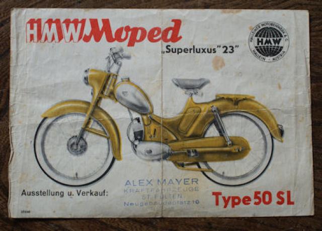 HMW Moped Type 50SL "Superluxus"23", Brochure