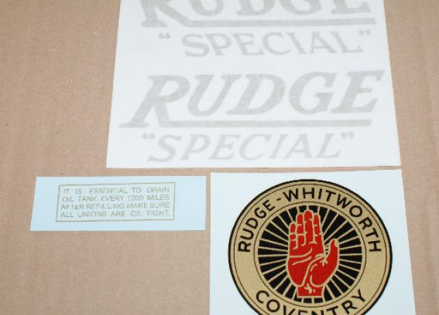 Rudge Special 1937/38 Transfer Set