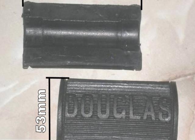 Douglas Footrest Pedal Rubbers front Type /Pair