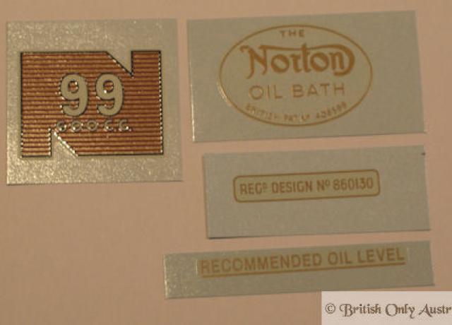Norton Model 99 1956-63 Abziehbilder Set