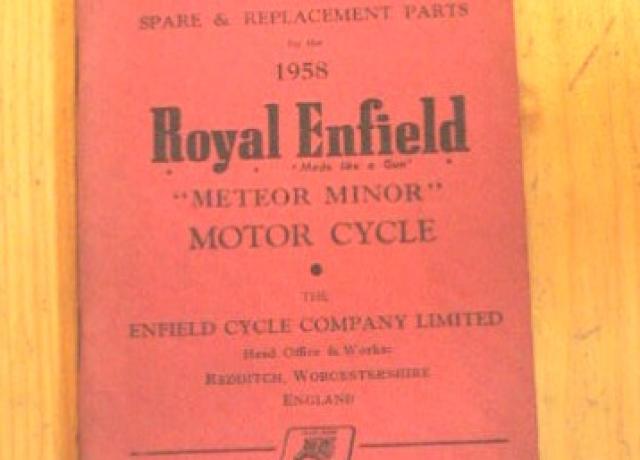 Royal Enfield Spare & Replacement Parts 1958 / Teilebuch