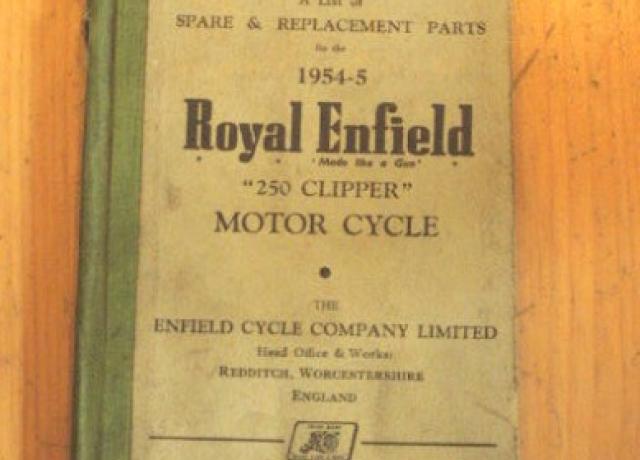 Royal Enfield Spare & Replacement Parts 1954-5 / Teilebuch