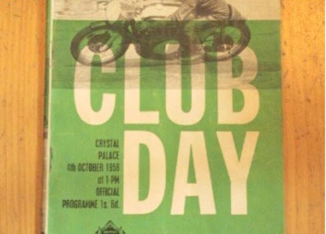 Crystal Palace Official Programme "Club Day"