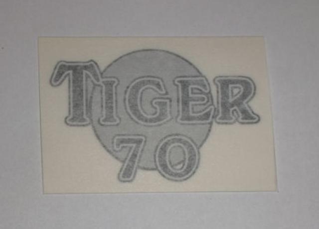 Triumph "Tiger 70" Sticker f. Rear Mudguard, late 1930's