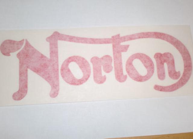 Norton Commando Tank Sticker red