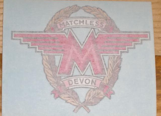 Matchless Sticker for Side Cover Harris Matchless 1987 big