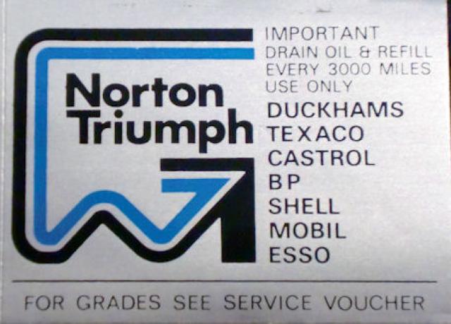 Norton/Triumph Abziehbild