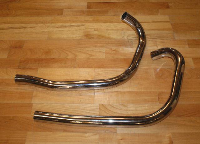 Triumph Exhaust Pipes Tiger 110 1954-57 /Pair 1 3/4"