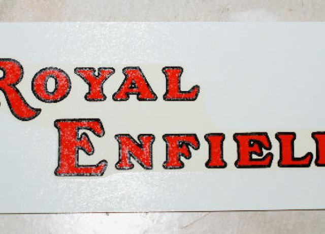 Royal Enfield Transfer for Tank 1939 on 