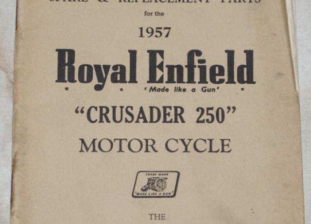 Spare and replacement parts for the 1957 Royal Enfield "Crusader 250" Motor cycle
