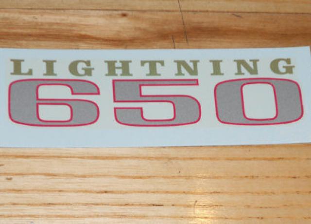 BSA 650 Lightning Panel Transfer 1969