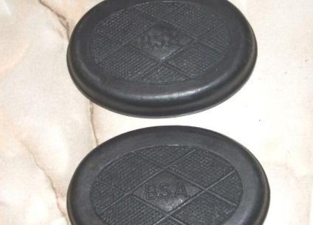 BSA Kneegrip Rubber 2- hole /Pair oval