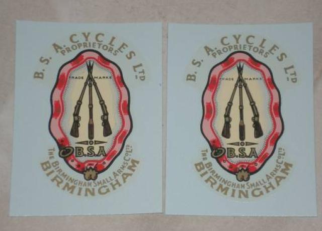 BSA Cycles Ltd. Transfer Pair -1953