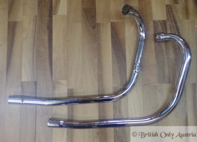 Triumph Exhaust Pipes 1971 OIF Push Over unbalanced /Pair