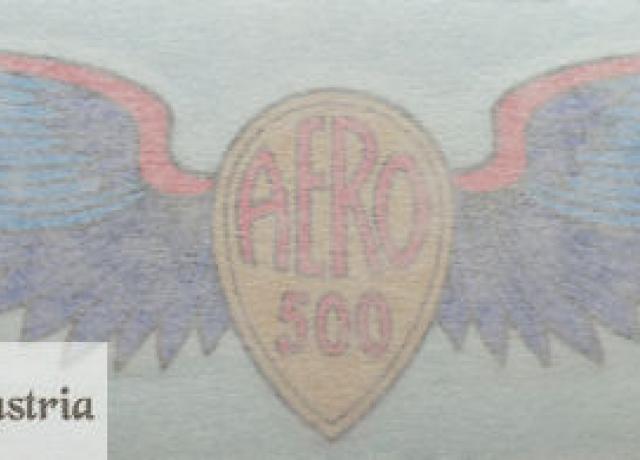 Douglas Aero 500 + Wings Tank Top Sticker, Late 1930's