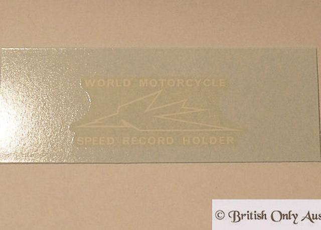 Triumph World Speed Record Holder Abziehbild f. Seitendeckel Tiger Cub 1966