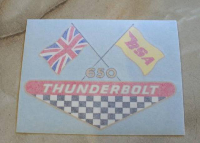BSA Aufkleber Thunderbolt für Seitenverkleidung 1968 